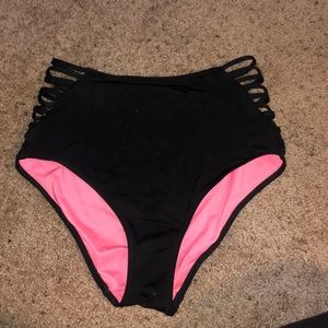 High waisted bikini bottoms